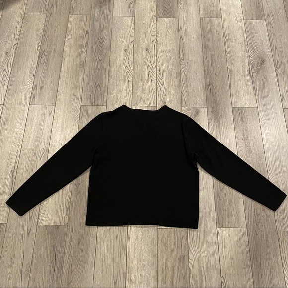 Sprint Cintas Cardigan Women’s Size L Black Knit Button Down Employee Sweater - Picture 7 of 15
